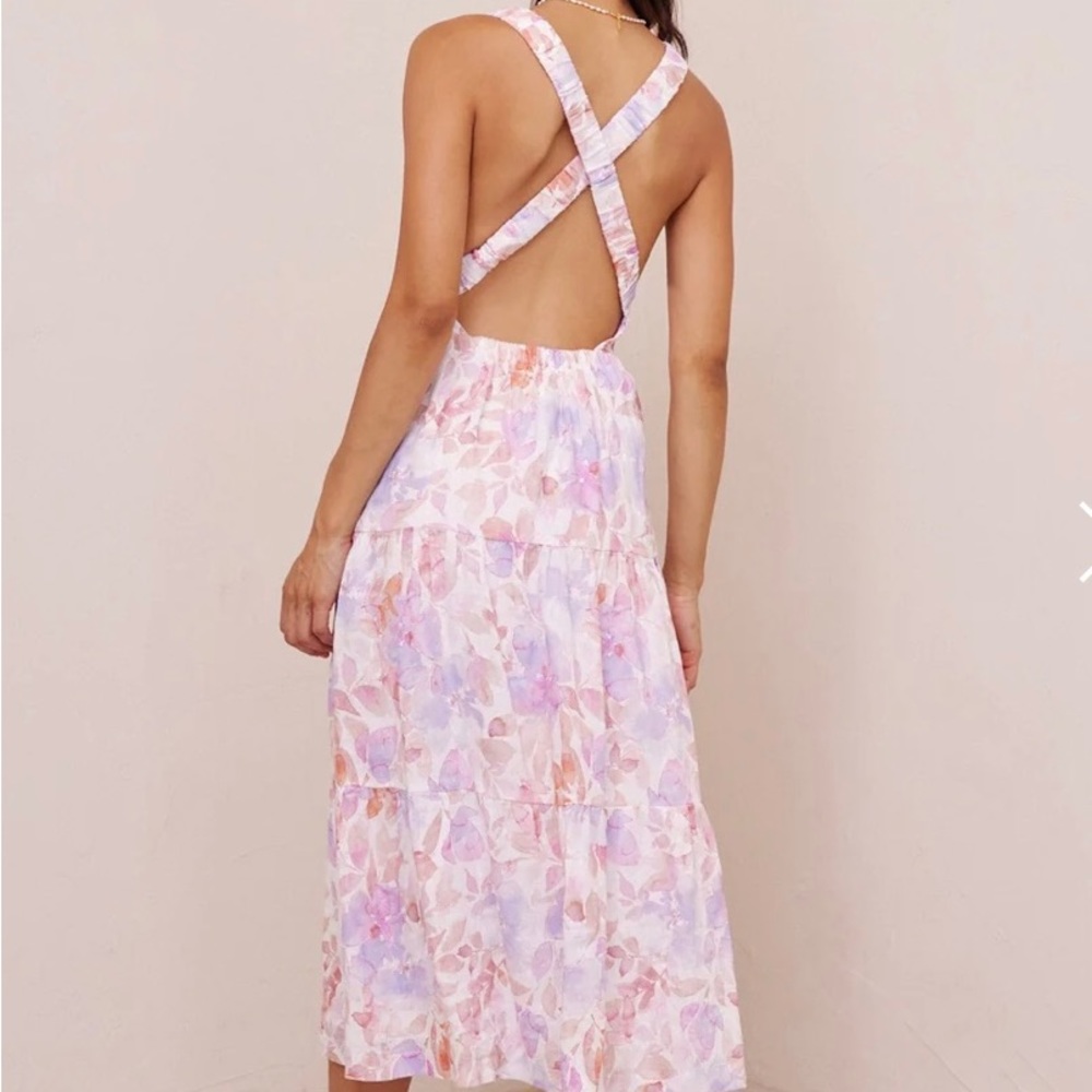 Bella Dahl Floral Pastel Maxi Dress - Picture 2 of 3